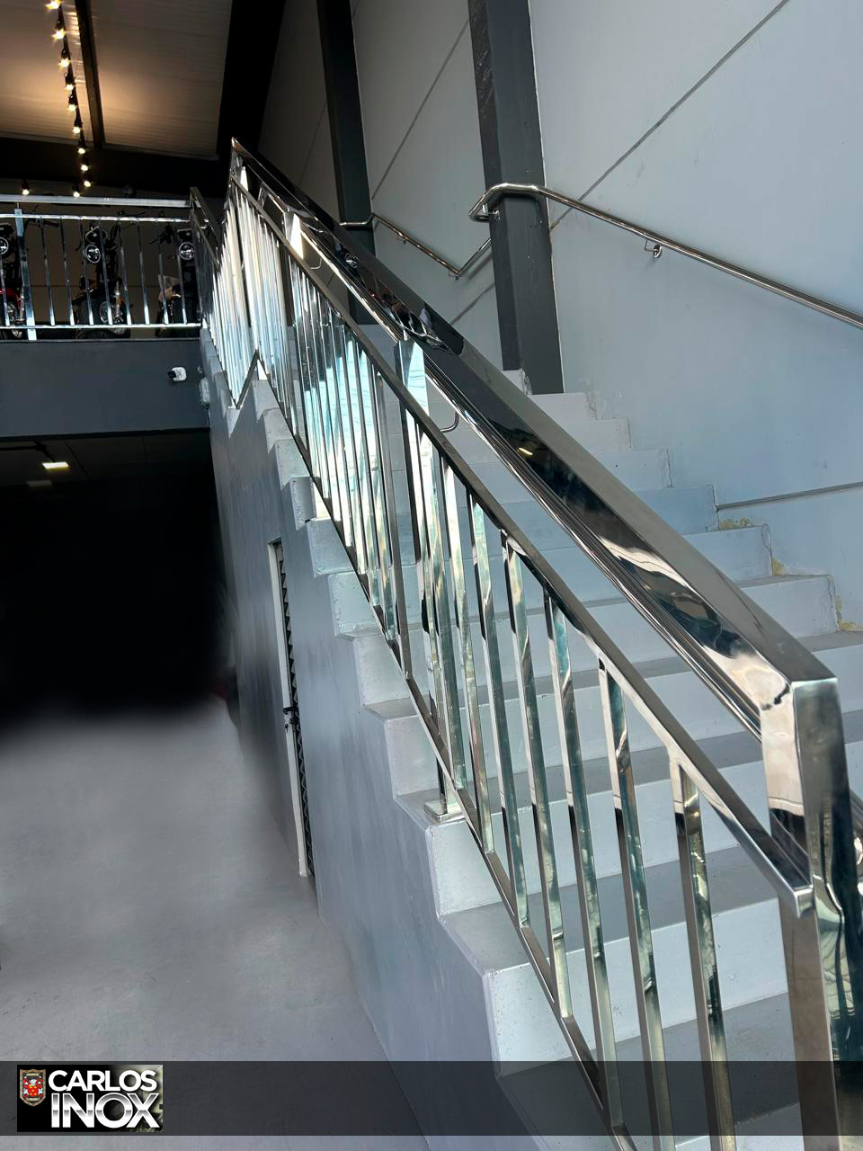 Corrimão em aço inox - Escada interna